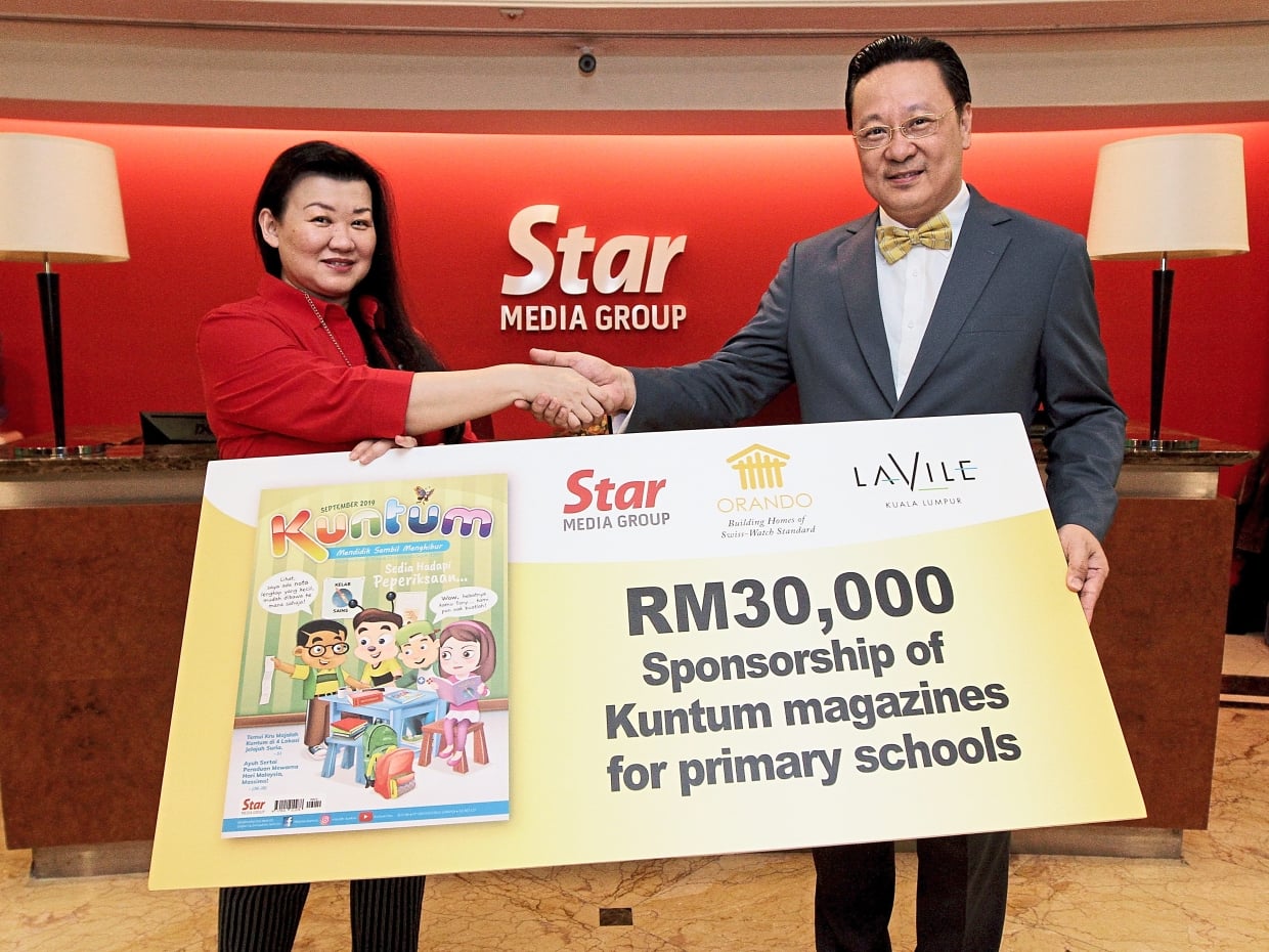 Orando is honored to sponsor RM 30,000 worth of Star Children’s Magazine